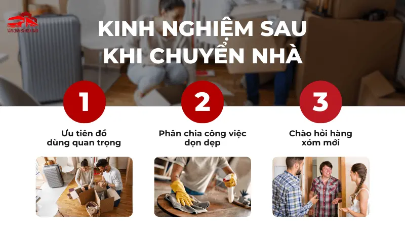Kinh nghiệm ổn định cuộc sống sau chuyển nhà
