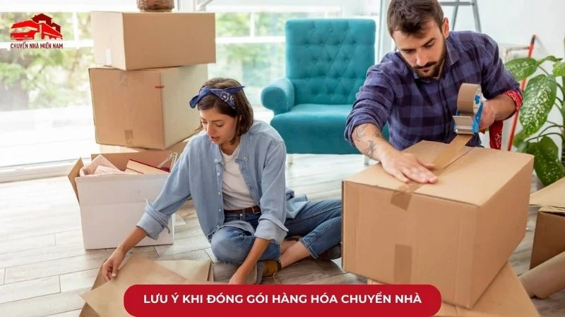 lưu ý khi đóng gói hàng hóa chuyển nhà