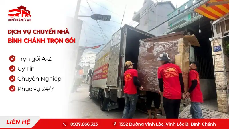 Dịch vụ chuyển nhà Bình Chánh trọn gói giá rẻ, uy tín